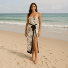 Mason | Women’s 2 - Piece Swimwear Set – Printed Corset Swimsuit & Wrap Skirt - Mason Luxor Men Fashion