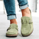 Mason | Women’s Closed Toe Wedge Sandals – Vintage Buckle Strap Summer Shoes - Mason Luxor Men Fashion