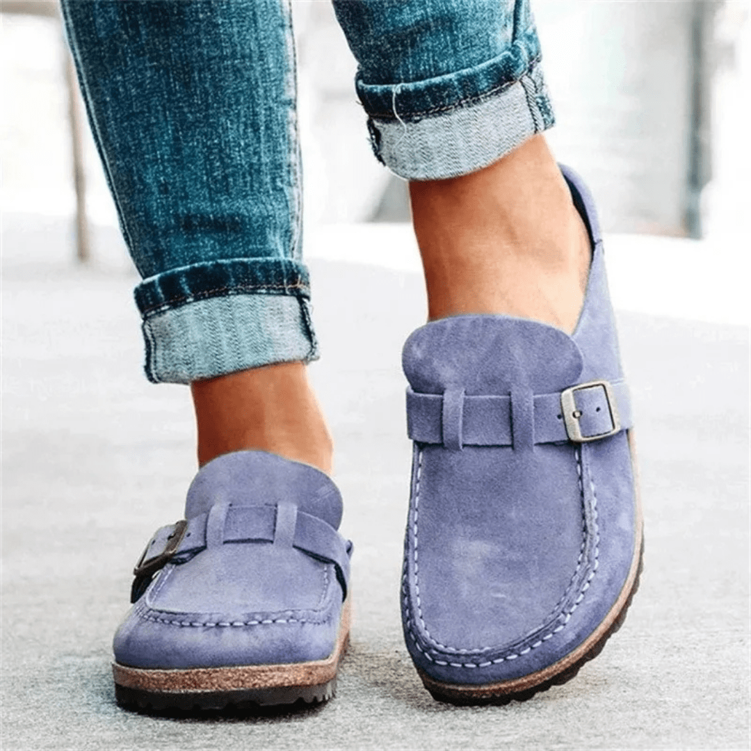 Mason | Women’s Closed Toe Wedge Sandals – Vintage Buckle Strap Summer Shoes - Mason Luxor Men Fashion