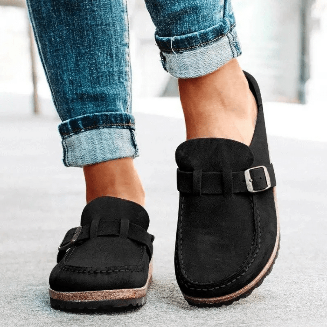 Mason | Women’s Closed Toe Wedge Sandals – Vintage Buckle Strap Summer Shoes - Mason Luxor Men Fashion