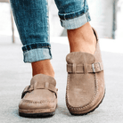 Mason | Women’s Closed Toe Wedge Sandals – Vintage Buckle Strap Summer Shoes - Mason Luxor Men Fashion