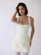 Mason | Women's Floral Corset Mini Dress - Mason Luxor