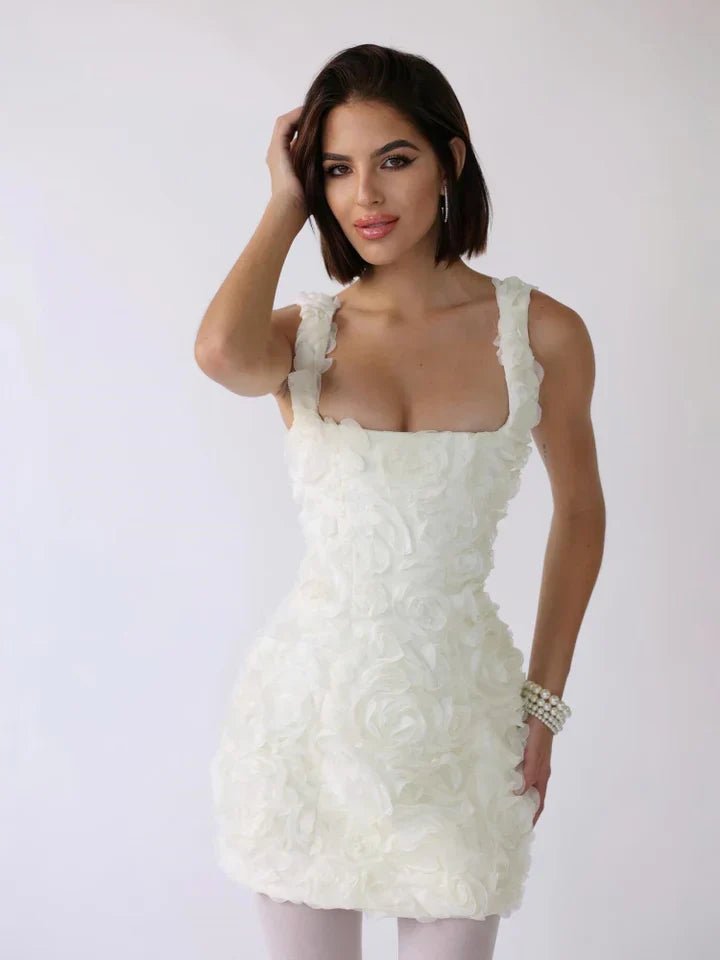 Mason | Women's Floral Corset Mini Dress - Mason Luxor