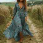 Mason | Women’s Floral Maxi Dress - Mason Luxor