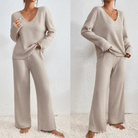 Mason | Women's Knitted Lounge Set – Soft Co - Ord Outfit - Jumper & Trousers - Mason Luxor Men Fashion