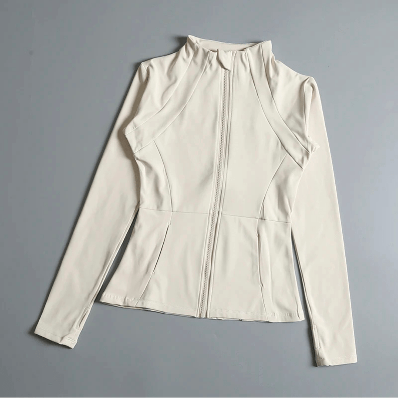 Mason | Women’s Long Sleeve Sports Jacket – Full Zip Slim Fit Activewear for Gym, Running & Yoga - Mason Luxor Men Fashion