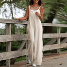 Mason | Women’s Loose Fit Jumpsuit – Sleeveless Wide Leg Overalls with Pockets - Mason Luxor Men Fashion