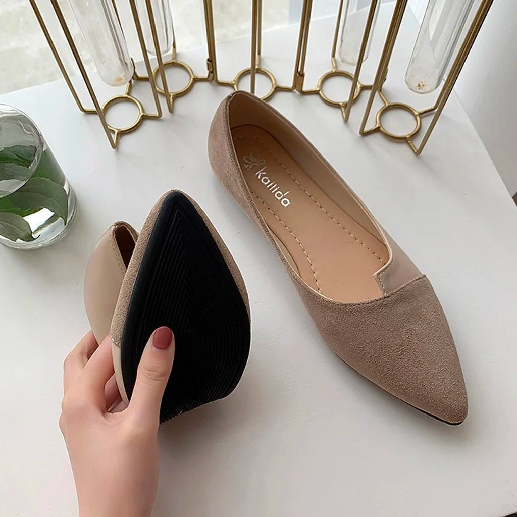 Mason | Women's Minimalist Pointed Toe Flats – Elegant Slip - On Loafers - Mason Luxor Men Fashion