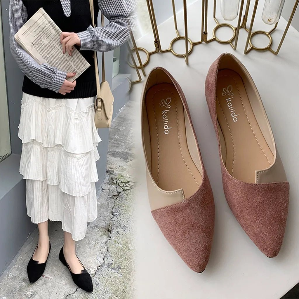 Mason | Women's Minimalist Pointed Toe Flats – Elegant Slip - On Loafers - Mason Luxor Men Fashion