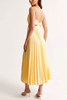 Mason | Women’s Pleated Maxi Dress - Mason Luxor