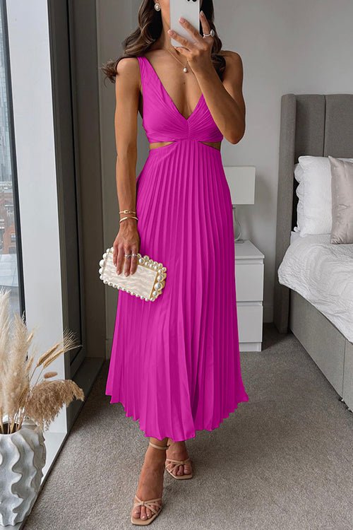 Mason | Women’s Pleated Maxi Dress - Mason Luxor