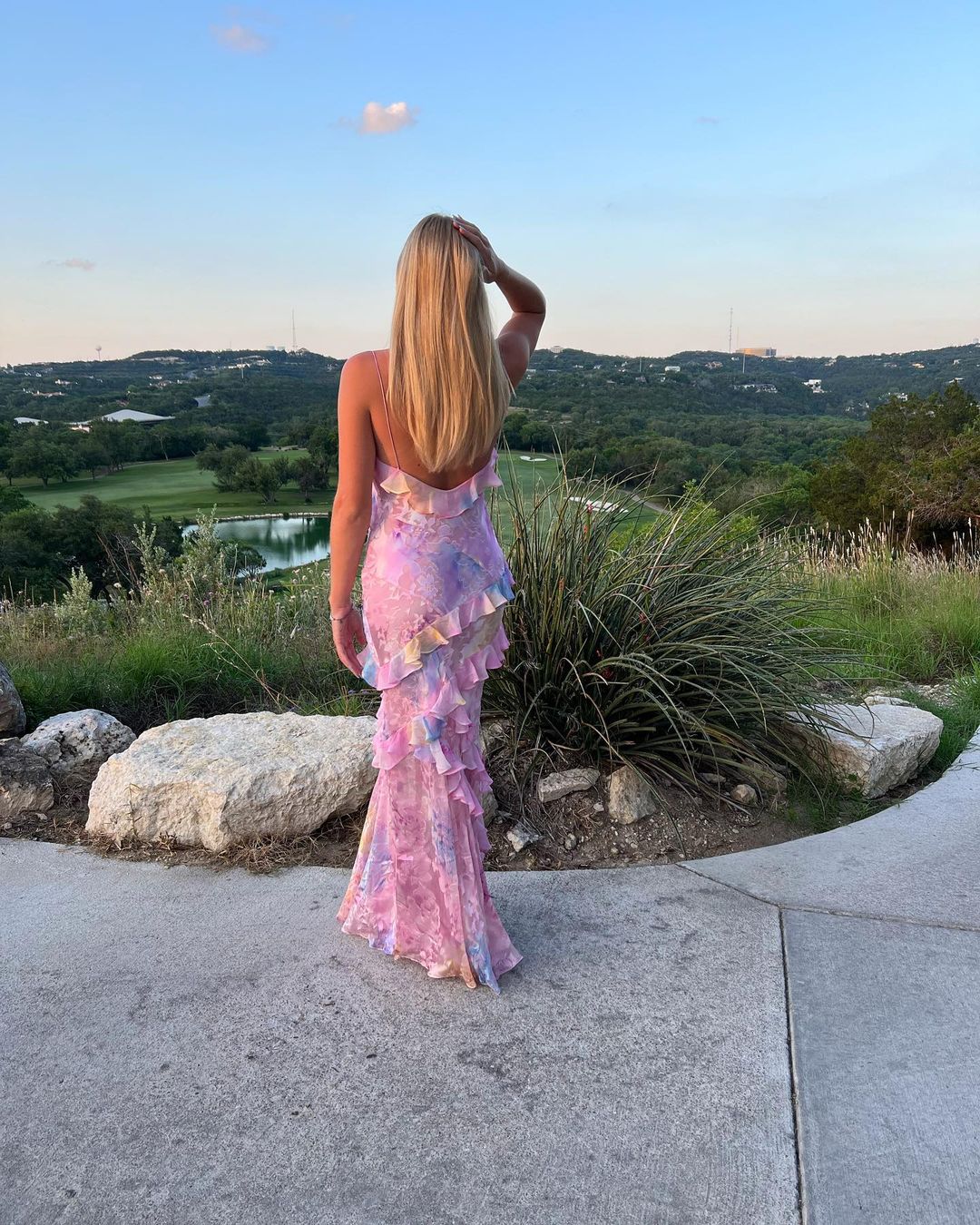 Mason | Women’s Ruffle Maxi Dress - Mason Luxor