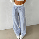 Mason | Women’s Striped Wide Leg Trousers – Lightweight Summer Fit - Mason Luxor Men Fashion