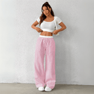 Mason | Women’s Striped Wide Leg Trousers – Lightweight Summer Fit - Mason Luxor Men Fashion