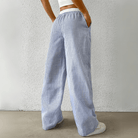 Mason | Women’s Striped Wide Leg Trousers – Lightweight Summer Fit - Mason Luxor Men Fashion
