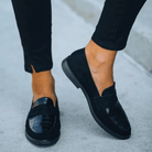 Mason | Women’s Suede Loafers – Croc - Texture Slip - On Flats - Mason Luxor Men Fashion