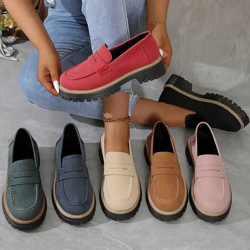Mason | Women’s Suede Loafers – Lightweight Slip - On Shoes - Mason Luxor