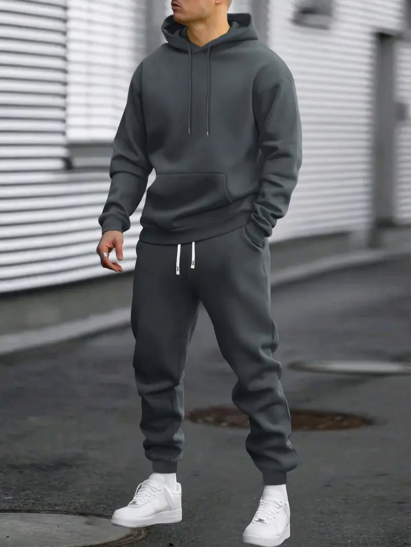 Men Tracksuits With Kangaroo Pocket | Relaxed - Mason Luxor