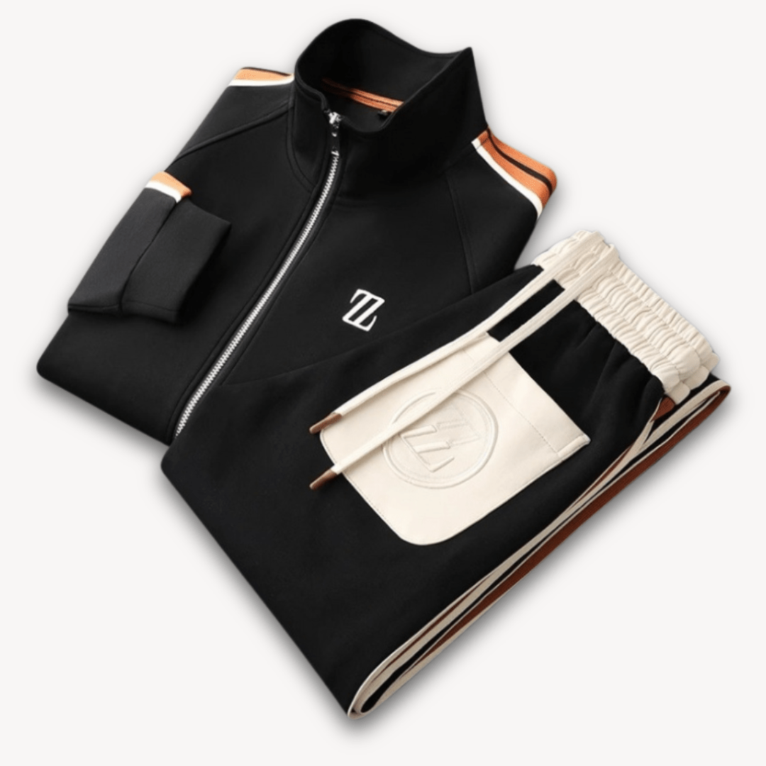 Men Tracksuits with Zip Up Jacket | Set - Mason Luxor