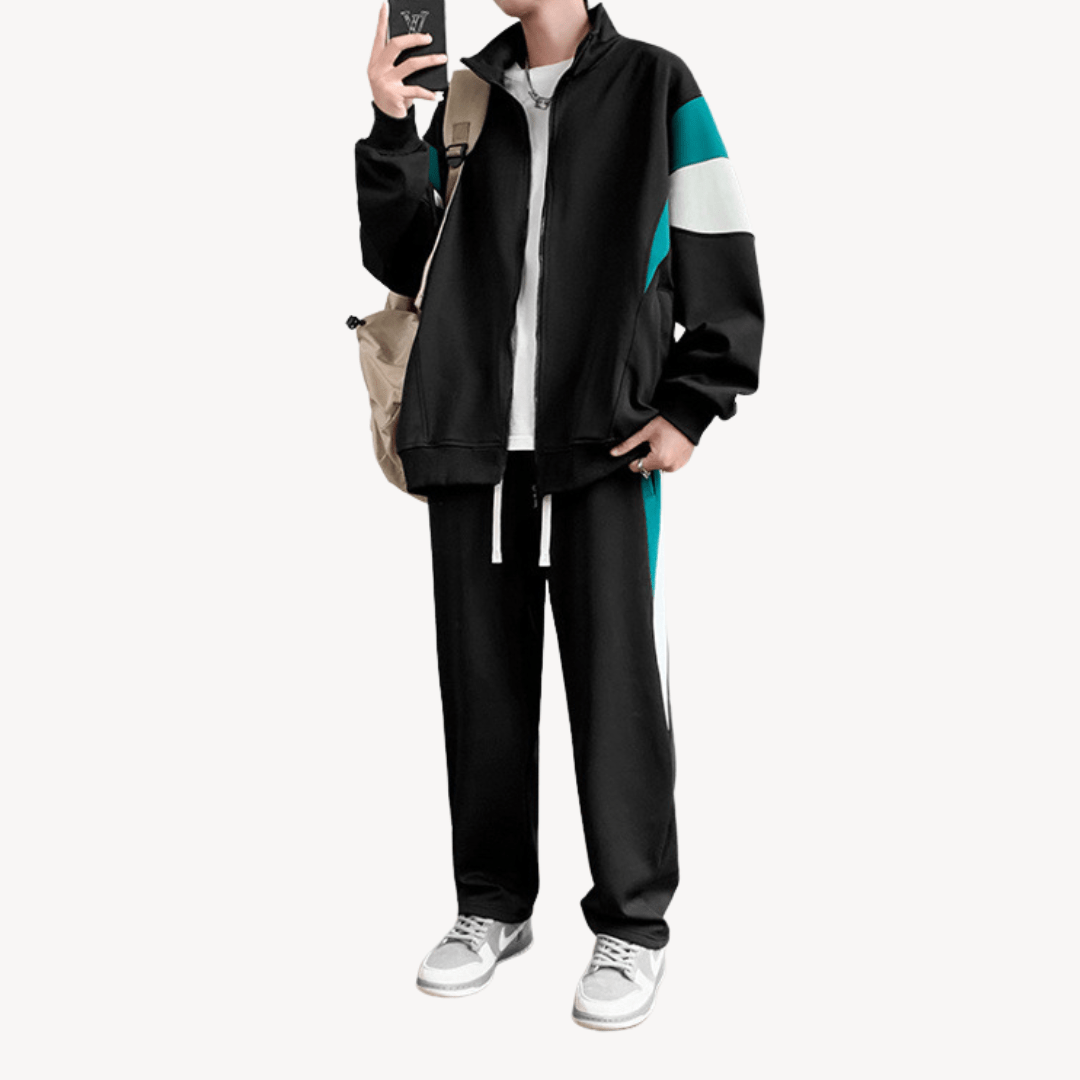 Men Winter Tracksuits With Contrast Stripe Detail | Set - Mason Luxor
