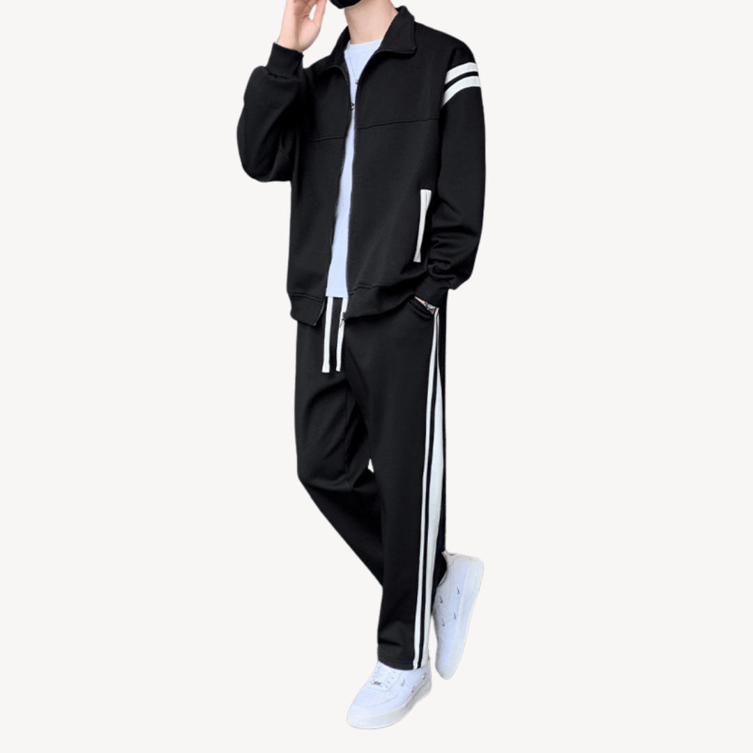 Men Winter Tracksuits With Contrast Stripe Detail | Set - Mason Luxor