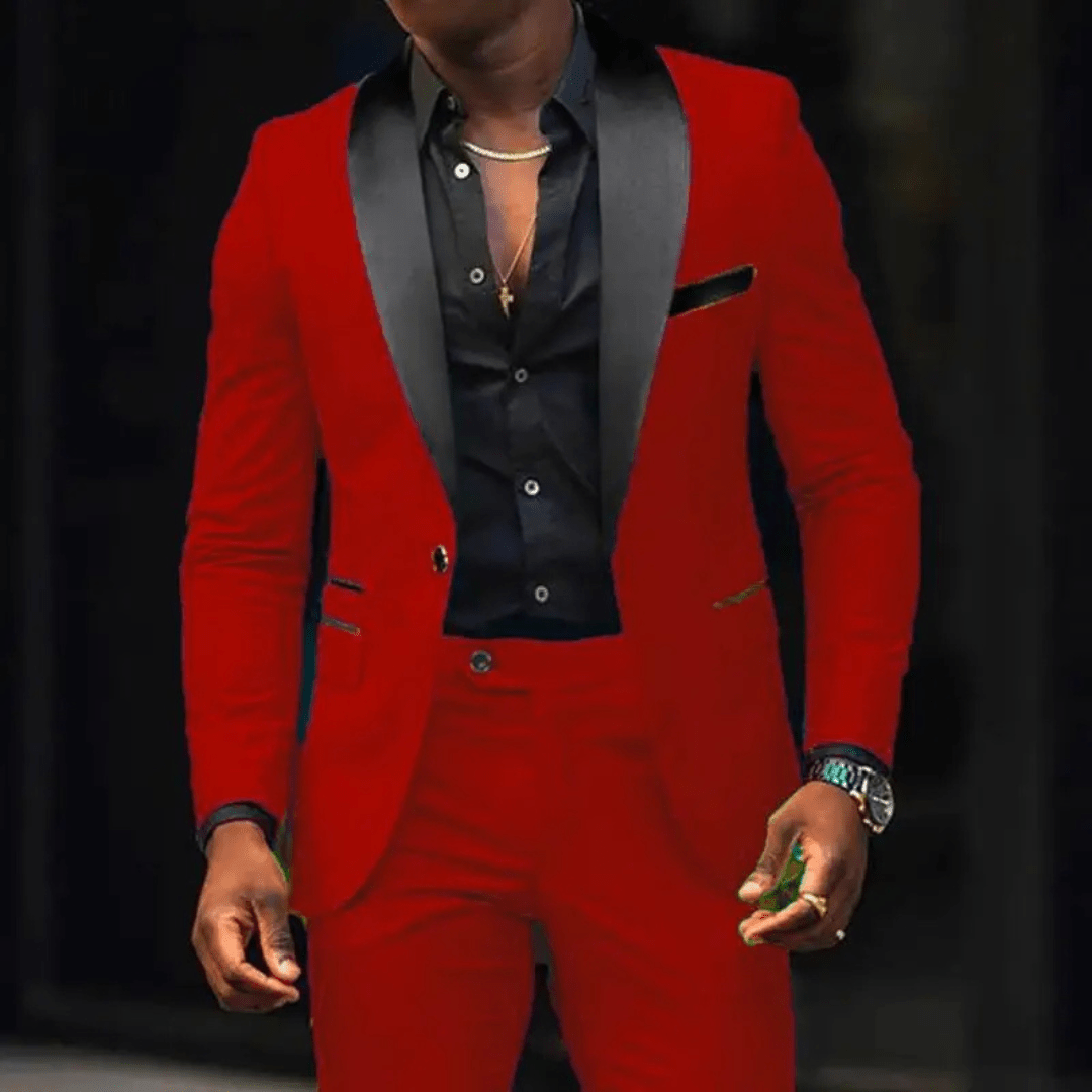 Men’s 2 - Piece Wedding Suits With Shawl Lapel Design | Tailored - Mason Luxor