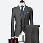Men’s 3 - Piece Wedding Suits With Buttoned Vest | Business - Mason Luxor