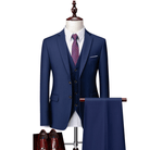 Men’s 3 - Piece Wedding Suits With Buttoned Vest | Business - Mason Luxor