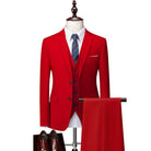 Men’s 3 - Piece Wedding Suits With Buttoned Vest | Business - Mason Luxor