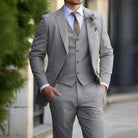 Men’s 3 - Piece Wedding Suits With Lapel Collar | Formal - Mason Luxor