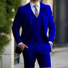 Men’s 3 - Piece Wedding Suits With Lapel Collar | Formal - Mason Luxor