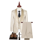 Men’s 3 - Piece Wedding Suits With Patterned Jacket | Tailored - Mason Luxor