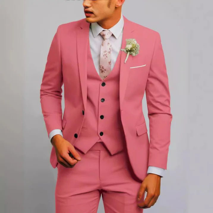 Men’s 3 - Piece Wedding Suits With Slim - Fit Design | Tailored - Mason Luxor