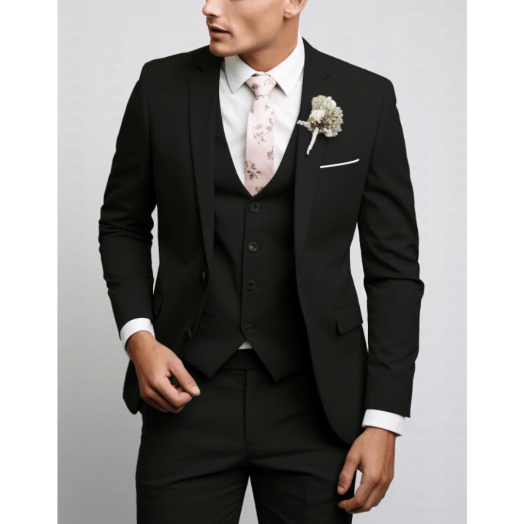 Men’s 3 - Piece Wedding Suits With Slim - Fit Design | Tailored - Mason Luxor