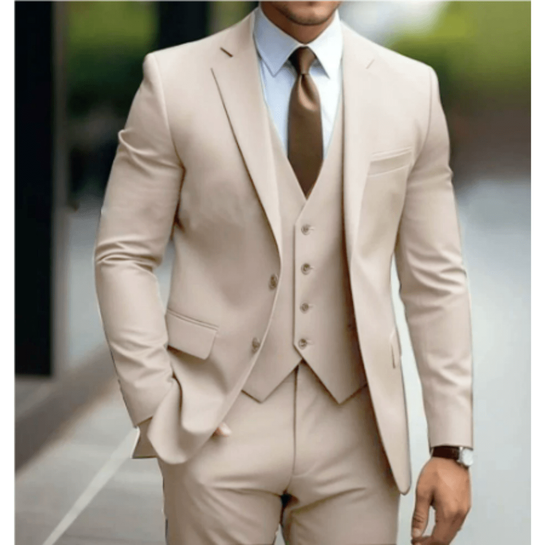 Men’s 3 - Piece Wedding Suits With Slim - Fit Design | Wedding - Mason Luxor