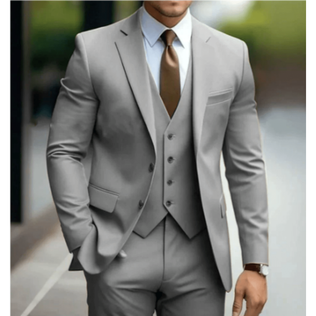 Men’s 3 - Piece Wedding Suits With Slim - Fit Design | Wedding - Mason Luxor