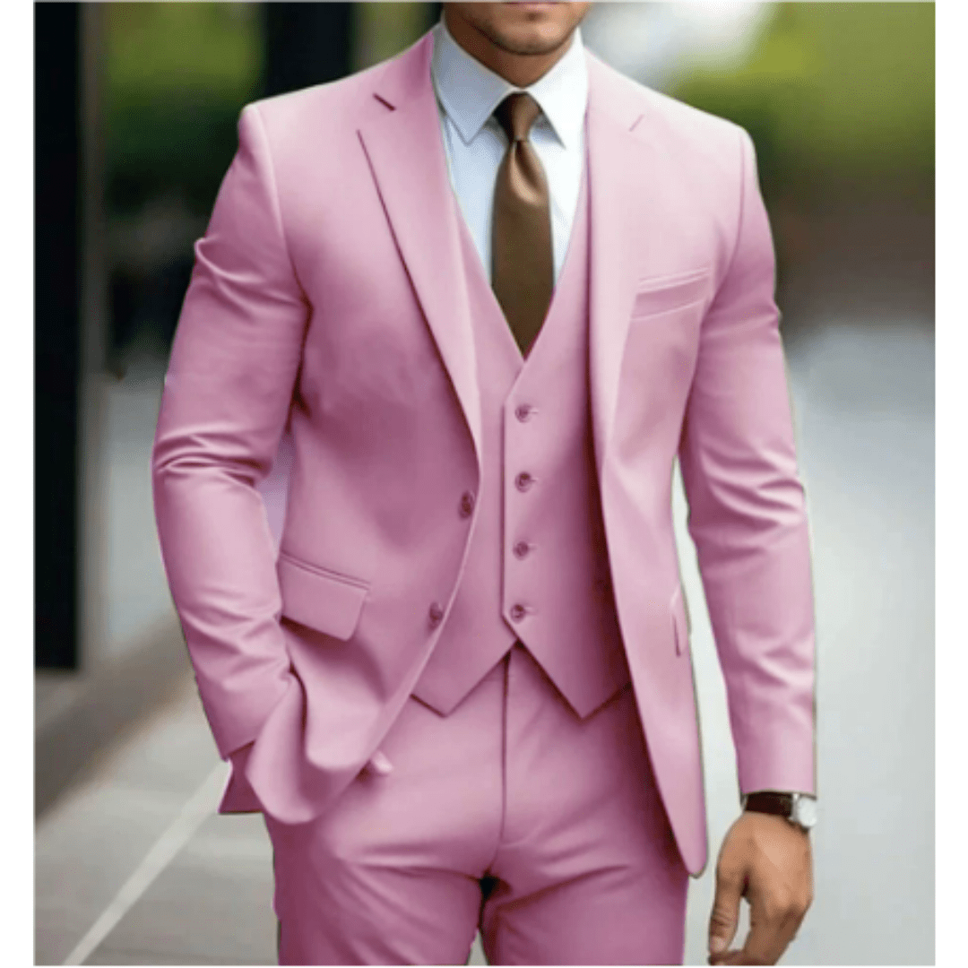 Men’s 3 - Piece Wedding Suits With Slim - Fit Design | Wedding - Mason Luxor