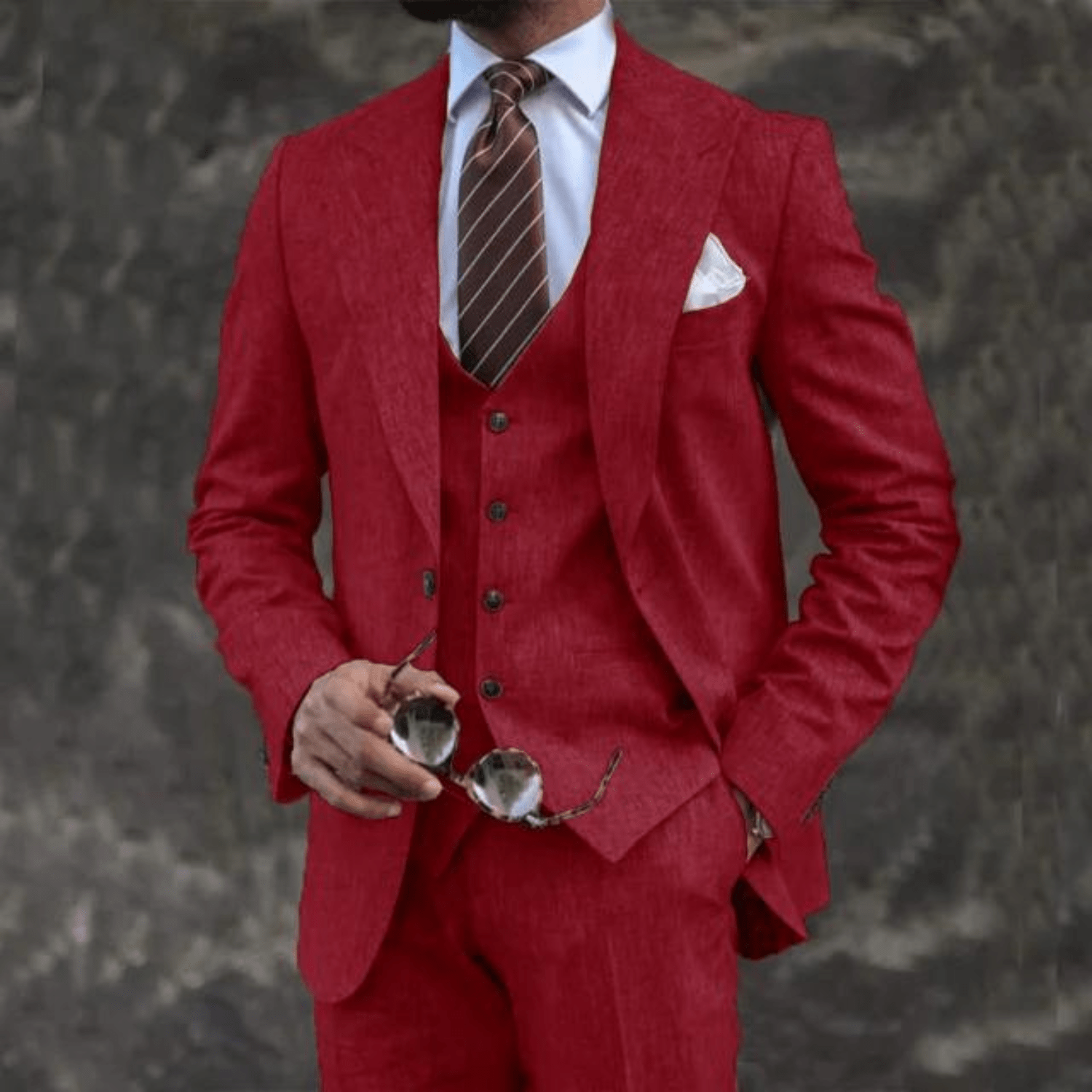 Men’s 3 - Piece Wedding Suits With Tailored Waistcoat | Business - Mason Luxor