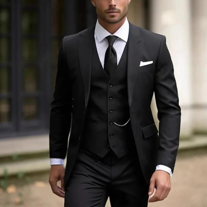 Men’s 3 - Piece Wedding Suits With Waistcoat | Tailored - Mason Luxor