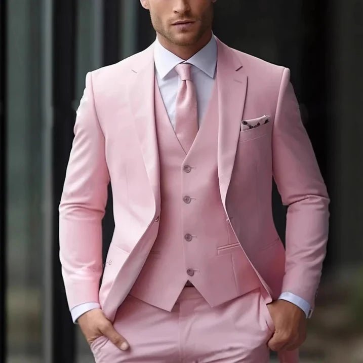 Men’s 3 - Piece Wedding Suits With Waistcoat | Tailored - Mason Luxor