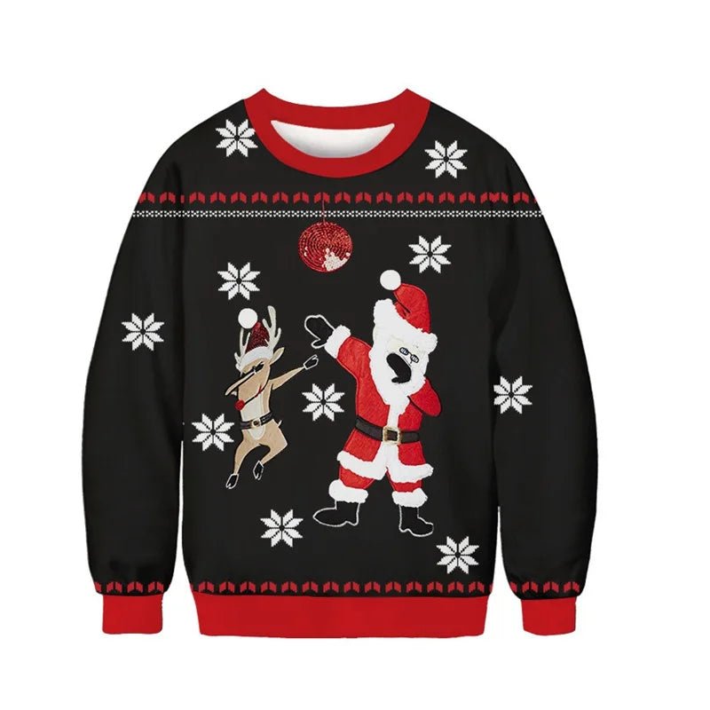 Men’s 3D Christmas Jumper With Festive Prints | Novelty - Mason Luxor