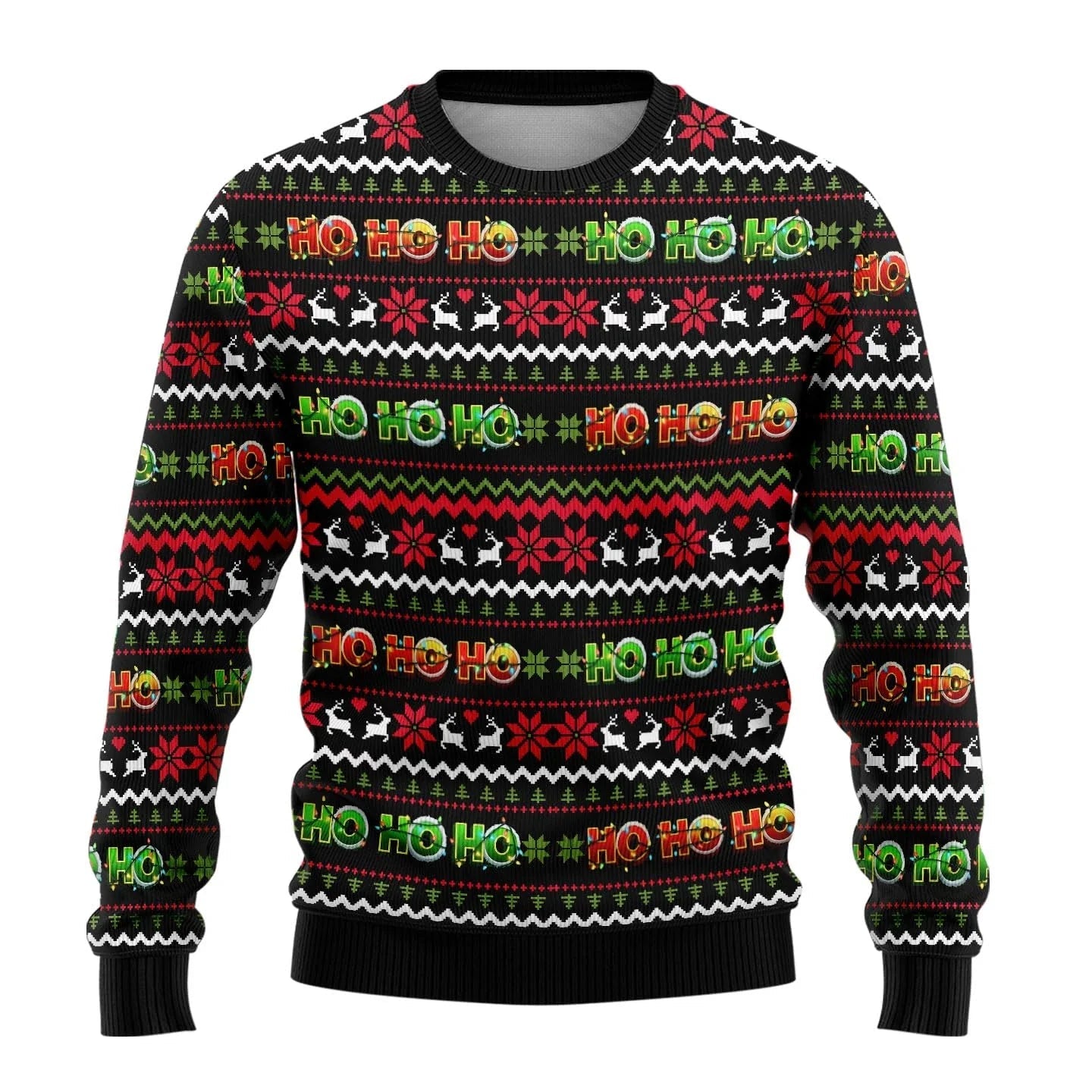 Men’s 3D Christmas Jumper With Funny Festive Prints | Novelty - Mason Luxor
