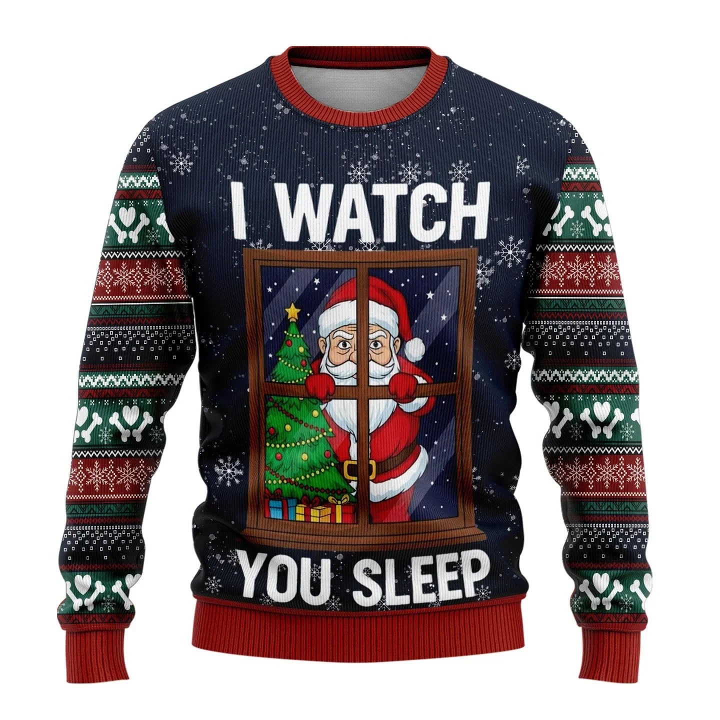Men’s 3D Christmas Jumper With Funny Festive Prints | Novelty - Mason Luxor