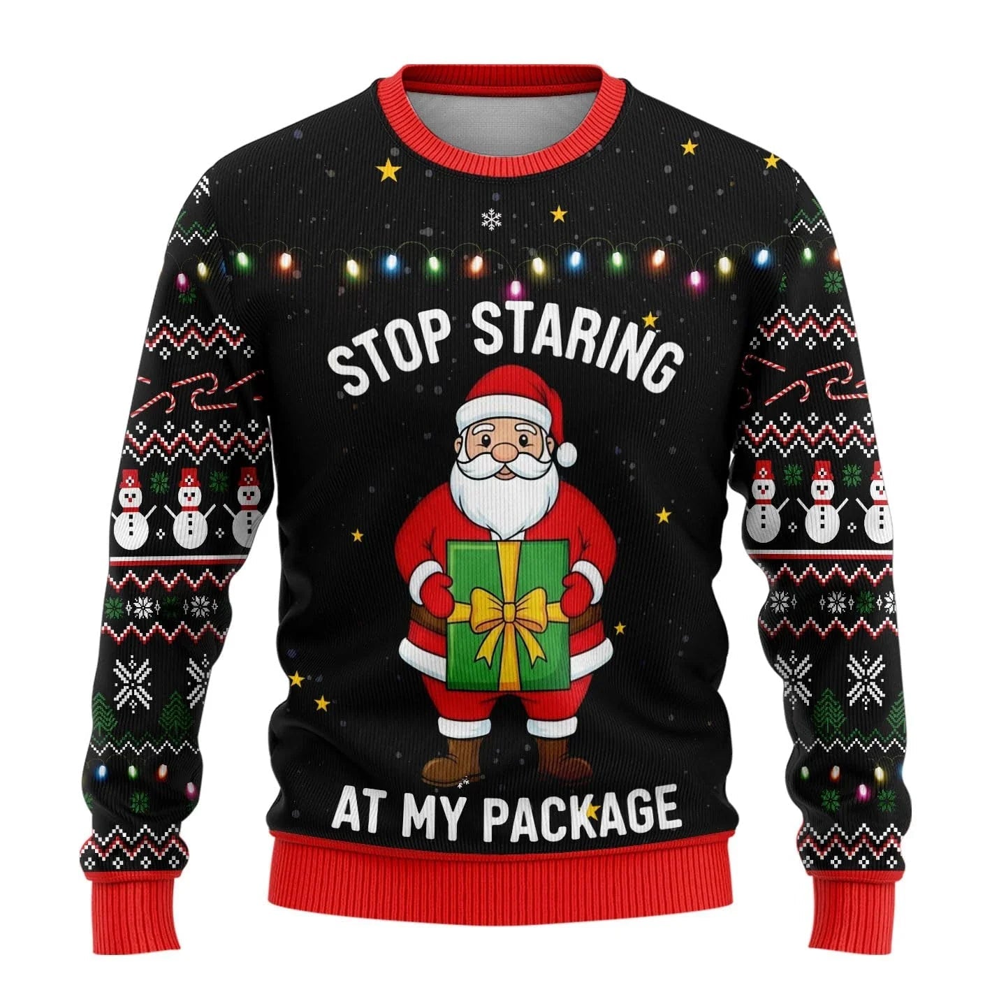 Men’s 3D Christmas Jumper With Funny Festive Prints | Novelty - Mason Luxor