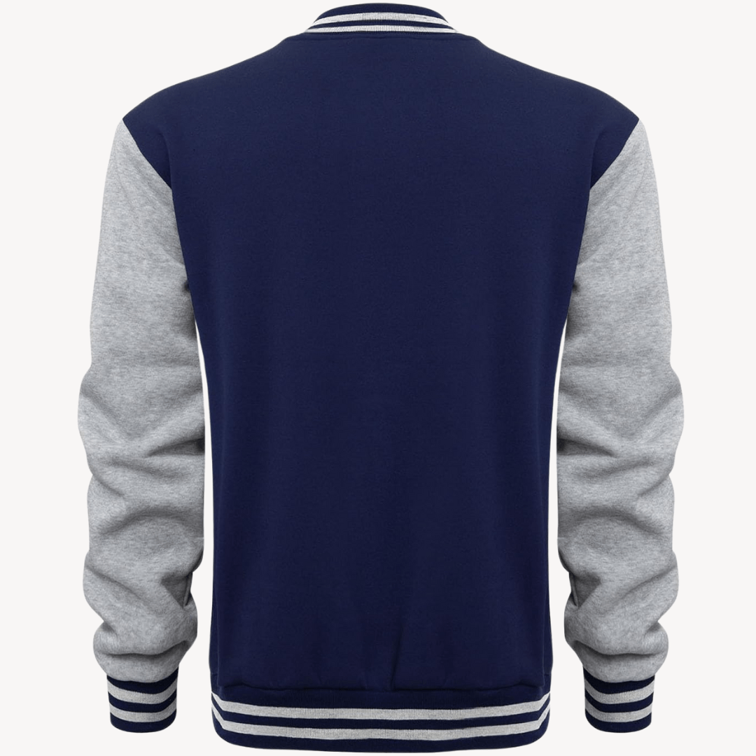 Men’s Baseball Jacket with Snap Buttons | Varsity - Mason Luxor