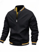 Men’s Bomber Jacket With Striped Edges | Casual - Mason Luxor