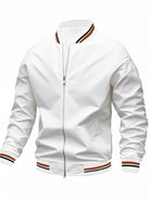Men’s Bomber Jacket With Striped Edges | Casual - Mason Luxor