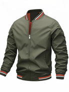 Men’s Bomber Jacket With Striped Edges | Casual - Mason Luxor