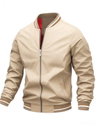 Men’s Bomber Jacket With Striped Edges | Casual - Mason Luxor