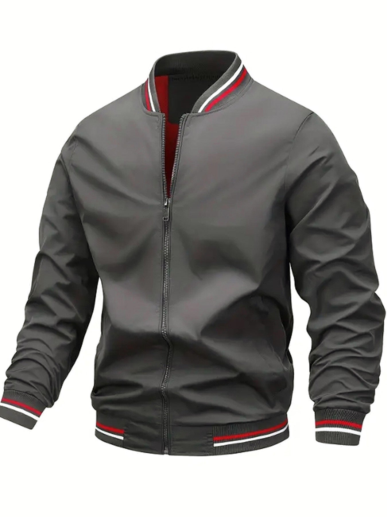 Men’s Bomber Jacket With Striped Edges | Casual - Mason Luxor